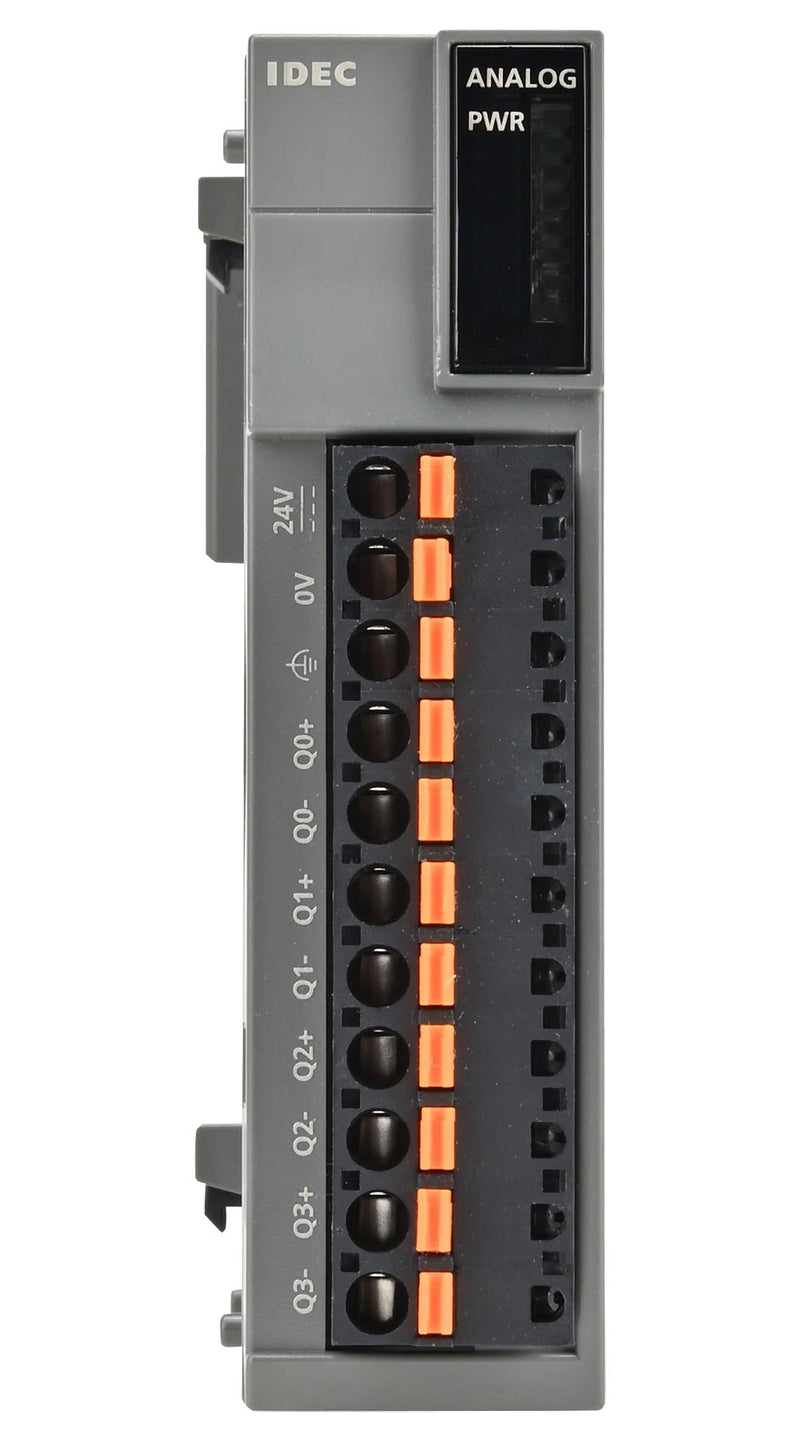IDEC FC6A-K4A1 Analog Output Module, 4 Output, Voltage/Current, 24 VDC, IP20, MicroSmart FC6A Series