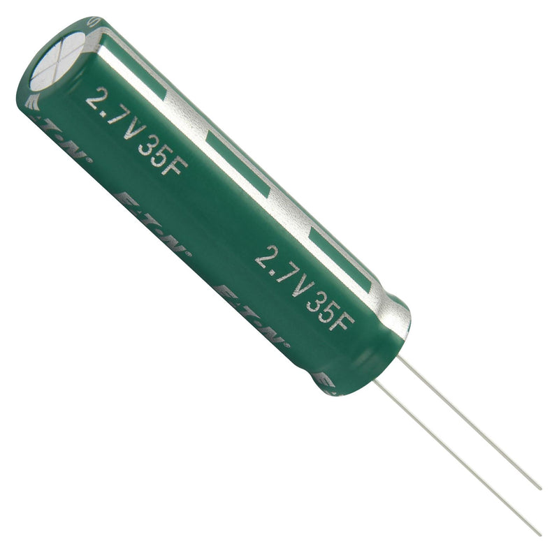 EATON ELECTRONICS HV1325-2R7156-R Supercapacitor, 15 F, 2.7 V, PC Pin, -10%, +30%, 5 mm, 1000 hours @ 65&deg;C