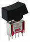 MULTICOMP PRO MP-R3-2B-B-5-13 Rocker Switch, Subminiature, On-On, SPDT, Non Illuminated, Through Hole, Black