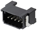 MOLEX 205972-0041 Pin Header, Black, Power, Wire-to-Board, 2 mm, 1 Rows, 4 Contacts, Surface Mount Right Angle