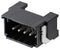 MOLEX 205972-0041 Pin Header, Black, Power, Wire-to-Board, 2 mm, 1 Rows, 4 Contacts, Surface Mount Right Angle