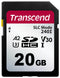 TRANSCEND TS20GSDC240I Flash Memory Card, 3D NAND, SD Card, UHS-1, Class 2, Class 30, V30, 20 GB, 3.6 V, -40 &deg;C, 85 &deg;C