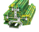MULTICOMP PRO MP012883 DIN Rail Mount Terminal Block, 4 Ways, 28 AWG, 12 AWG, 4 mm&sup2;, Screw