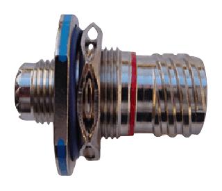 AMPHENOL AEROSPACE D38999/24MC4HN Circular Connector, MIL-DTL-38999 Series III, DS38999/24 Series, Jam Nut Receptacle, 4 Contacts
