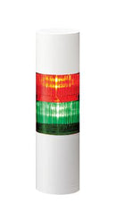 PATLITE LR6-202WJBW-RG Signal Tower, 2 Tier, Green/Red, 88 dB, Cable, Flashing, 4 Tone, 24 VDC, IP65/NEMA 4X/NEMA 13