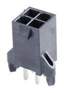 MOLEX 46207-0104 Pin Header, Power, Wire-to-Board, 4.2 mm, 2 Rows, 4 Contacts, Through Hole Straight