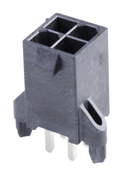MOLEX 46207-0104 Pin Header, Power, Wire-to-Board, 4.2 mm, 2 Rows, 4 Contacts, Through Hole Straight