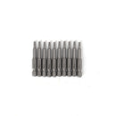 MULTICOMP PRO MP012269 Torx Bit, 10 Pieces of Torx Driver Bits, T10, 50mm, S2