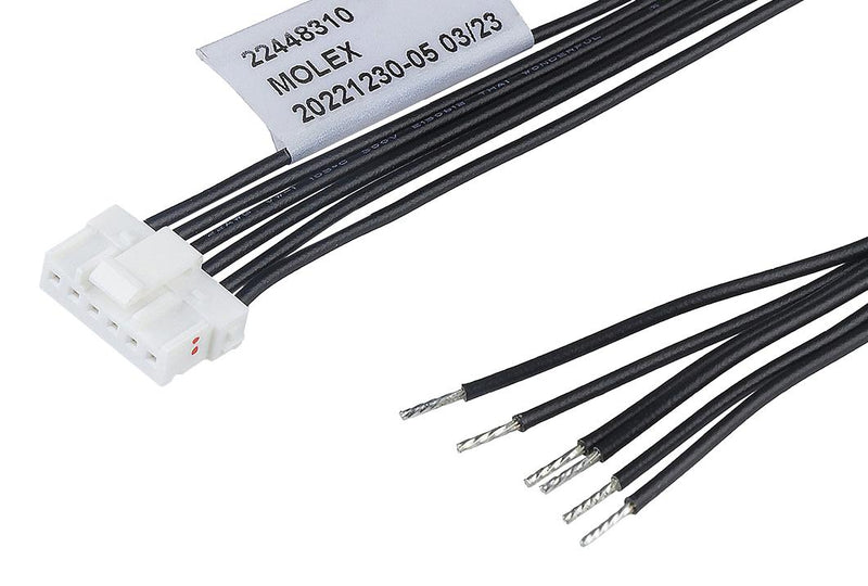 MOLEX 224483-1064 Cable Assembly, MicroTPA 2.0 Receptacle to Free End, 6 Ways, 2 mm, 1 Row, 600 mm, 23.6 "