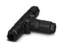 PHOENIX CONTACT 1414714 Sensor Splitter, T - Style, Cable Mount, Black, Nylon (Polyamide) Body