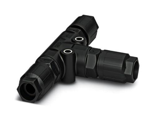 PHOENIX CONTACT 1414714 Sensor Splitter, T - Style, Cable Mount, Black, Nylon (Polyamide) Body