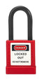 MULTICOMP PRO MP014037 Safety Padlock, 5mm Dia, Rubber Coated Aluminium Lock, -30 &deg;C to 120&deg;C