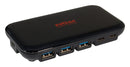 ROLINE 14.02.5055 USB Hub, 7 Port, USB 3.2 Gen 2, USB Type C Female to USB 3 Type A Female, ABS Case, Black