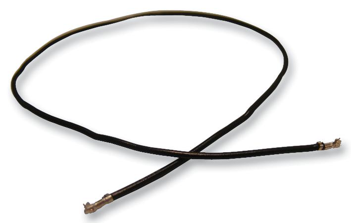 MULTICOMP PRO CASS-0843 Cable Assembly, 100VAC, 1A, Crimp Socket to Crimp Socket, 11.8 ", 300 mm, Black