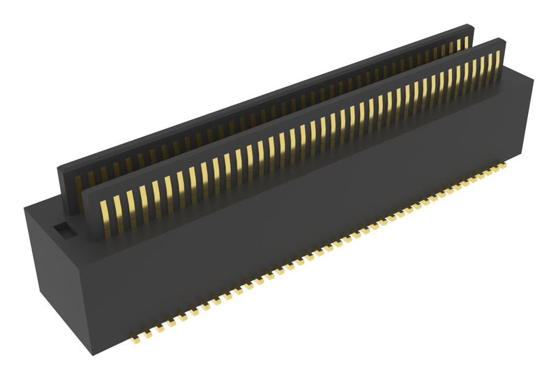AMPHENOL COMMUNICATIONS SOLUTIONS 10165430-108000LF Mezzanine Connector, Header, 0.5 mm, 2 Rows, 80 Contacts, Surface Mount, Phosphor Bronze