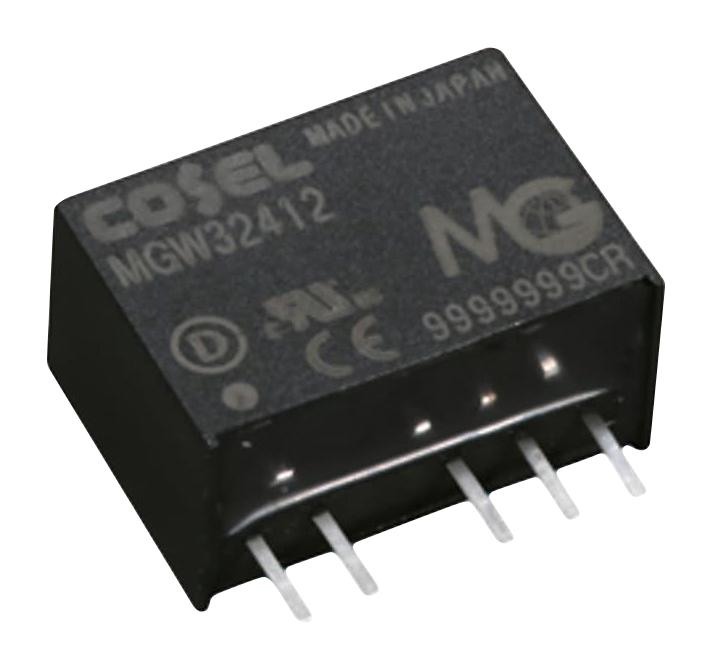 COSEL MGW32415 Isolated Through Hole DC/DC Converter, ITE, SIP, 4:1, 3 W, 2 Output, 15 V