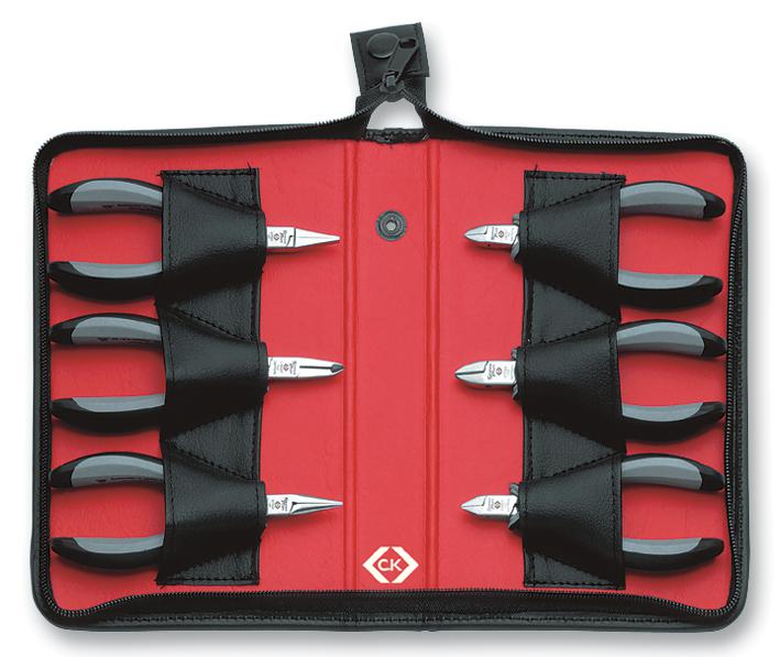 CK TOOLS T3703D Sensoplus ESD Insulated Pliers and Cutter Set, 6 Pieces