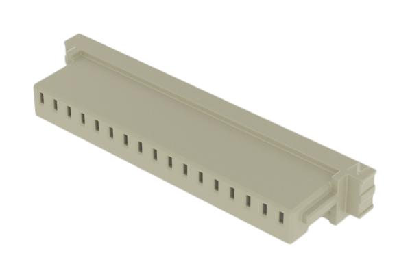 SAMTEC ISS1-17 Connector Housing, White Nylon, 1Row, MicroMate ISS1 Series, Receptacle, 17 Ways, 2.54 mm