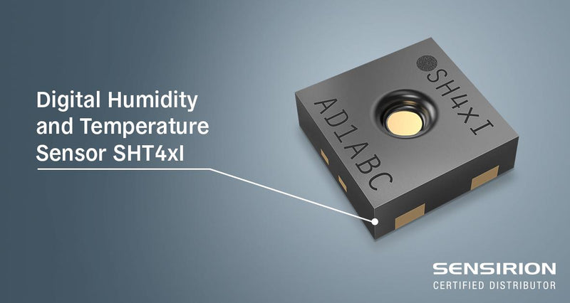 SENSIRION SHT40I-AD1B-R2 Temperature and Humidity Sensor, 0% to 100% RH, -40&deg;C to 125&deg;C, I2C, Digital, DFN-4, 2.3 V to 5.5 V