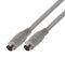 L-COM DK226MM-3 Computer Cable, Mini-DIN Plug, 6 Way, Mini-DIN Plug, 6 Way, 3 ft, 914.4 mm, Grey, DK226MM Series