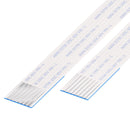 GCT 10-07-A-0304-C-4-08-4-T FFC / FPC Cable, 7 Core, 1 mm, Same Sided Contacts, 12 ", 304 mm, White
