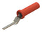 CAL TEST ELECTRONICS CT4425-2 Banana Test Connector, Jack, Cable Mount, 30 A, Nickel Plated Contacts, Red