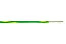ALPHA WIRE 3071 GY005 Wire, PVC, Green, Yellow, 22 AWG, 0.357 mm&sup2;, 100 ft