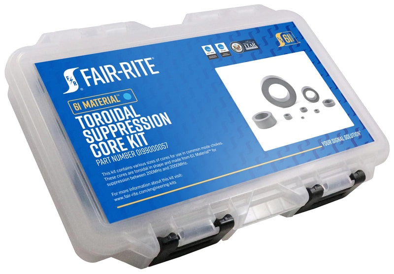 FAIR-RITE 0199000057 Toroidal Suppression Core Kit, 61 Material, 100MHz to 1GHz, for Attenuation Station