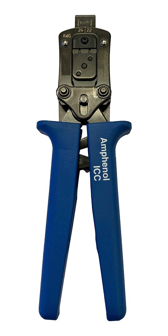 AMPHENOL COMMUNICATIONS SOLUTIONS 10161577-001 Crimp Tool, Ratchet, Amphenol Minitek 10044403 Series 24-22 AWG Terminals, Minitek Series