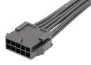 MOLEX 214758-2103 Cable Assembly, Micro-Fit 3.0 Plug to Free End, 10 Ways, 3 mm, 2 Row, 600 mm, 23.6 "