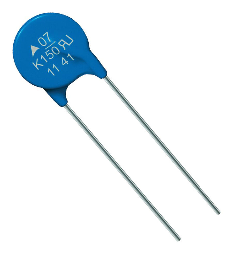 EPCOS B72307S0351K101 TVS Varistor, 350 V, 460 V, SIOV-S07K K11 Series, 910 V, Disc 7mm, Metal Oxide Varistor (MOV)