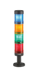MULTICOMP PRO MP-50LR2X Tower Light LED Unit, Blinking, Red, 240 VAC, IP65, NEMA 1/2/3/3R/4/4X/12/13, 68mm H, 50mm Lens