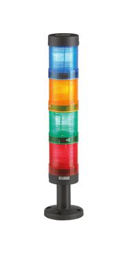MULTICOMP PRO MP-50LR2X Tower Light LED Unit, Blinking, Red, 240 VAC, IP65, NEMA 1/2/3/3R/4/4X/12/13, 68mm H, 50mm Lens