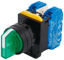 MULTICOMP PRO MPA20F-3E20Q4G Selector Switch, DPST-NO, IP65, 3 Position, 120 V, 10 A, Screw, MP Selector Switches