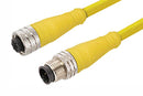 MOLEX 120066-0691 Sensor Cable, M12 Receptacle, M12 Plug, 4 Positions, 4 m, 13.1 ft, Micro-Change 120066 Series