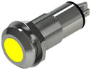 MARL 528-521-21 LED Panel Mount Indicator, Weatherproof, Yellow, 12 VDC, 13 mm, 19 mA, 16 cd, IP67