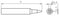 WELLER RTP 008 S SOLDERING TIP, CHISEL, 0.8MM
