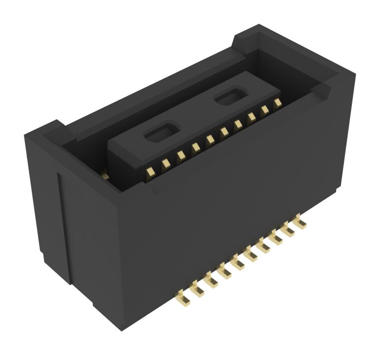AMPHENOL COMMUNICATIONS SOLUTIONS 10164227-0205A1RLF Mezzanine Connector, 3.5mm Stack Height, Receptacle, 0.4 mm, 2 Rows, 20 Contacts