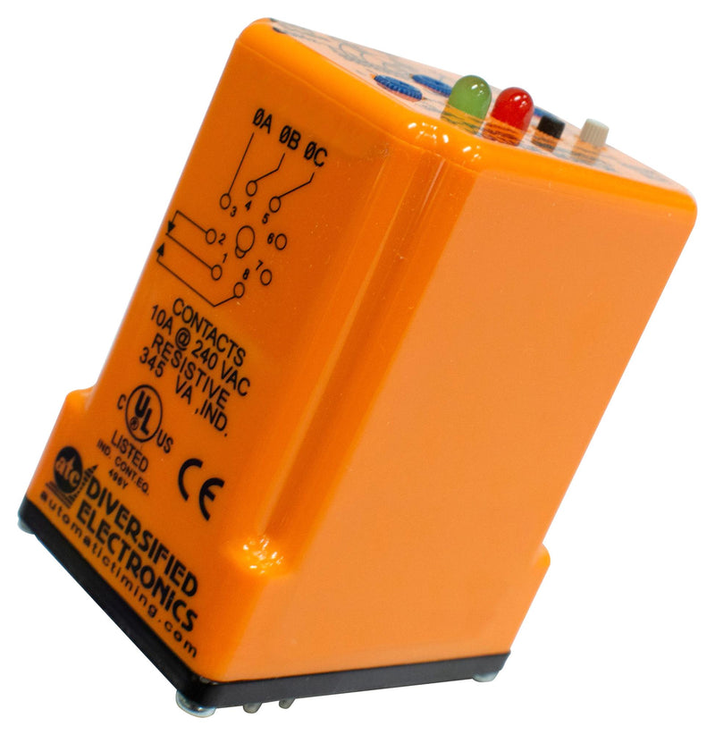 ATC SLU0200 Phase Monitoring Relay, SPDT, 10 A, Socket, Plug In, 240 VAC