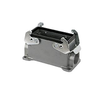 AMPHENOL SINE/TUCHEL C14610N0165002 Heavy Duty Connector, Base, Bulkhead Mount, Side Entry, Aluminium Alloy Body, 2 Lever, E16