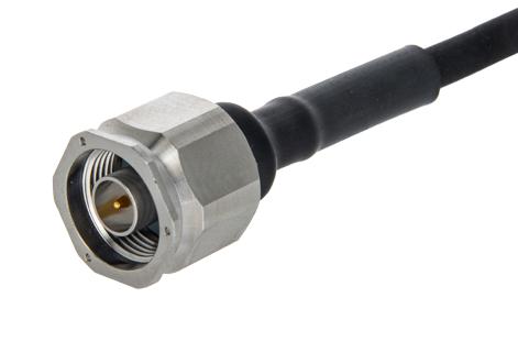 HUBER+SUHNER 11"N-50-4-77/199"NH RF / Coaxial Connector, N Coaxial, Straight Plug, Crimp, 50 ohm, Spuma 240, Spuma 240-RS-FR