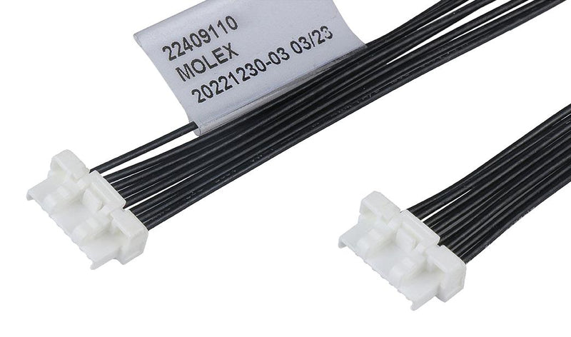 MOLEX 224091-1083 Cable Assembly, CLIK-Mate Plug to CLIK-Mate Plug, 8 Ways, 1.25 mm, 1 Row, 300 mm, 11.81 "