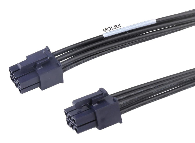 MOLEX 224094-1064 Cable Assembly, Mini-Fit Versa Receptacle to Mini-Fit Versa Receptacle, 6 Ways, 4.2 mm, 2 Row