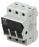TE CONNECTIVITY 1SNF100035R0000 Fuse Holder, Modular, DIN Rail, 3 Fuses, 30 A, 600V, 600VAC, Class CC, Screw Clamp