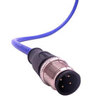 MUELLER ELECTRIC C4A81M002 CBL ASSY, 4P M12 PLUG-FREE END, 6.6