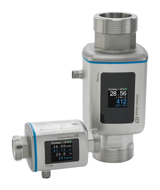 ENDRESS+HAUSER DMA50-AAAAA1 Smart Electromagnetic Flowmeter, 1.5 to 750l/min, 232 psi, 0.8%, 2" BSPP, 30VDC, Picomag Series