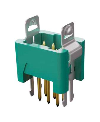 HARWIN G125-MV10605L1P Pin Header, Black / Green, Wire-to-Board, 1.25 mm, 2 Rows, 6 Contacts, Through Hole, Gecko G125