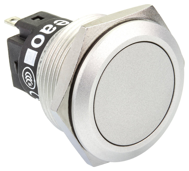 EAO 82-6551.2000 Vandal Resistant Switch, 82 Series, 22 mm, SPDT, Maintained, Round Flat Flush, Natural