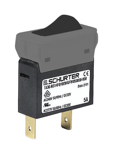 Schurter 3-128-204 3-128-204 Circuit Breaker 1 Pole 20 A 32 VDC TA36 Rocker Series Panel Mount