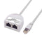 L-COM ECS803-1 Ethernet Cable, Cat5e, RJ45 Plug to 2x RJ45 Jack, Light Grey, 304.8 mm, 12 ft